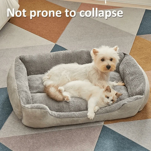 Comfortable Plush Pet Sofa Bed, Dog Bed, Cat Bed, Year-round Warm Shelter, Suitable for Scenarios: Bedroom, Living Room, Balcony - My Store