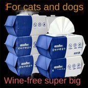 Pet Wipes Ro Pure Water Formula Pet Care Pet Health Care and Cleaning Pet Specific Cleaning Deodorizing Wet Tissue No Wash - My Store