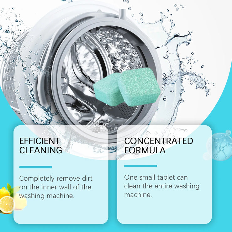 Washing Machine Cleaner for Pet Owners Eliminating Pet Odors Remove Pet Hair Cleaning Washing Machine Slots Cleaning Agent 12PCS - My Store