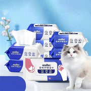 Pet Wipes Ro Pure Water Formula Pet Care Pet Health Care and Cleaning Pet Specific Cleaning Deodorizing Wet Tissue No Wash - My Store