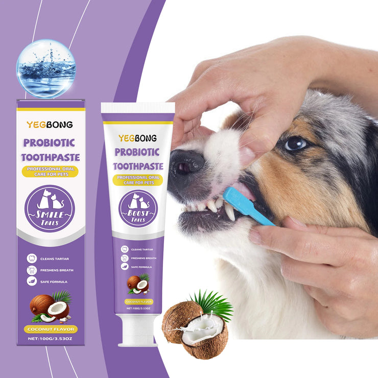 Probiotic Toothpaste for Pets:Eliminates Plaque,Freshens Breath,Gentle Teeth Cleaning&Oral Care,Shared by All Household Pets - My Store
