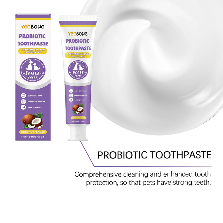 Probiotic Toothpaste for Pets:Eliminates Plaque,Freshens Breath,Gentle Teeth Cleaning&Oral Care,Shared by All Household Pets - My Store