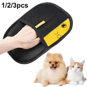 Pet Grooming Gloves Pet Hair Remover Gloves for Dog Cat Rabbit with Long/Short/Curly Hair - My Store