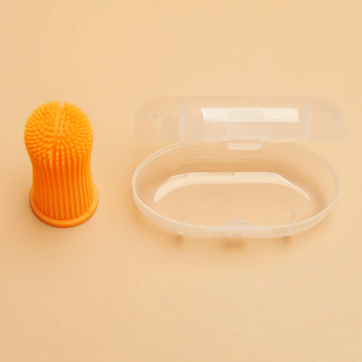 Pet Finger Toothbrush Cleaning Products for Cats and DogsOral Cleaning ToothbrushesSilicone Bristles - My Store