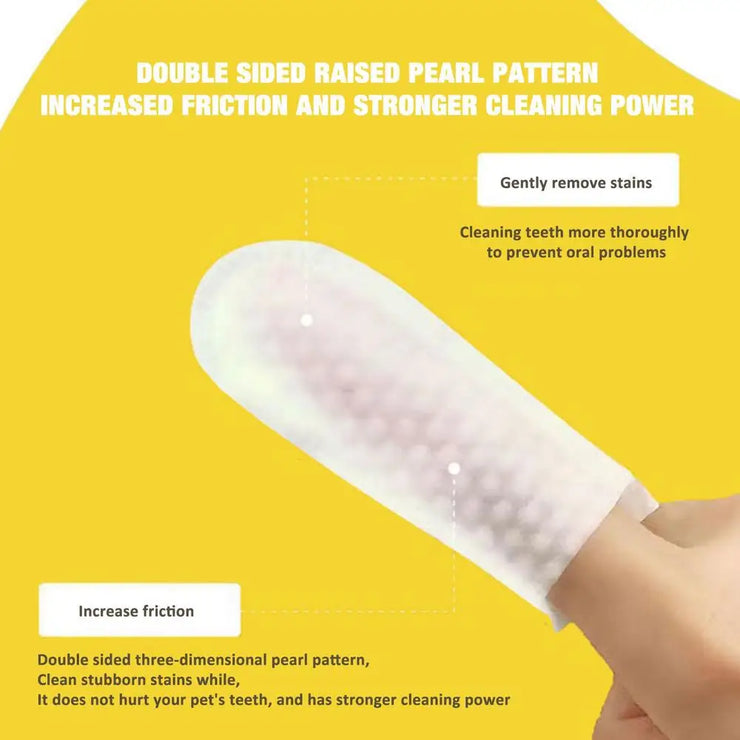 Pet Disposable Cleaning Wipes Dog Teeth Cleaning Finger Wipes Cat Ear and Eye Beauty Wipes Cat Hygiene and Beauty Products 50pcs - My Store
