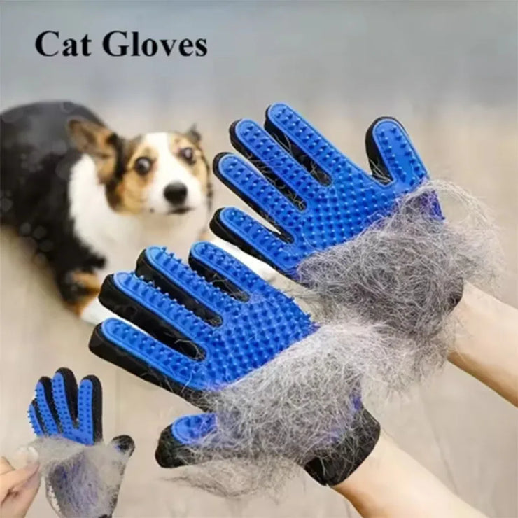 Pet Hair Glove Comb Pet Dog Cat Grooming Cleaning Glove Deshedding Hair remover Massage Brush Animal Supplies Cat Accessoies - My Store