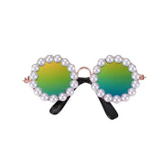 Pet Accessories with Artificial Pearls Pet Glasses Pet Sunglasses with Faux Pearls Decoration for Cats Dogs for Festivals - My Store