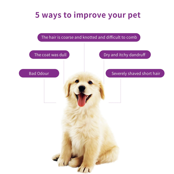 228ml PET Cleaning High Quality Safe Pet Dog Shampoo Body Wash Tender Skin Odor Removing Cleansing Petcleaning for Dogs Cats - My Store