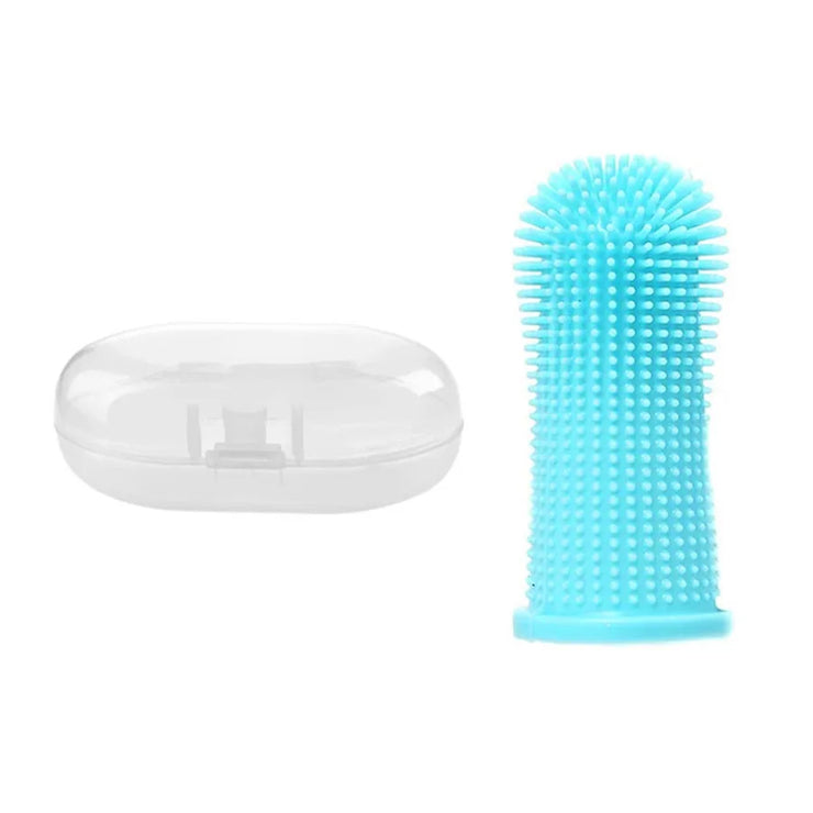 Pet Finger Toothbrush Cleaning Products for Cats and DogsOral Cleaning ToothbrushesSilicone Bristles - My Store