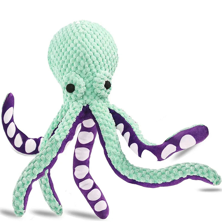 Pet Supplies Dog Bite Sounds Octopus Plush Toys Cat Dog Bite Resistance Sounds Relieve Boredom and Comfort Interactive Chew Toys - My Store