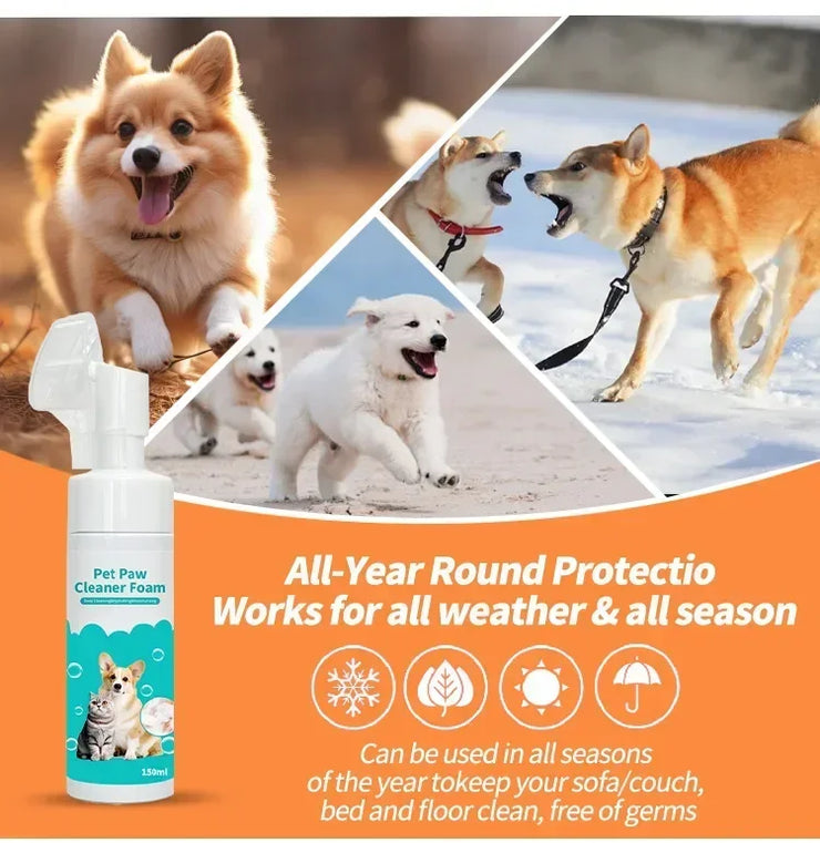 150 Ml Pet Dog Paw Cleaning Foam Convenient Cat and Dog Foot Cleaning Detergent Pet Care Easy Cleaning Pet Supplies - My Store