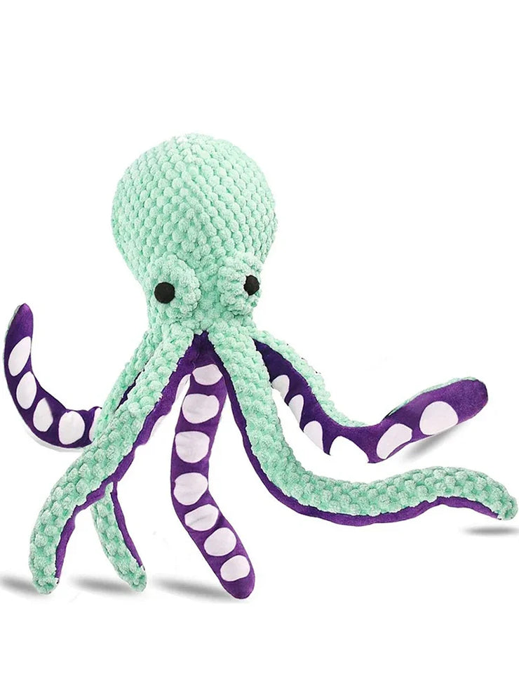Pet Supplies Dog Bite Sounds Octopus Plush Toys Cat Dog Bite Resistance Sounds Relieve Boredom and Comfort Interactive Chew Toys - My Store