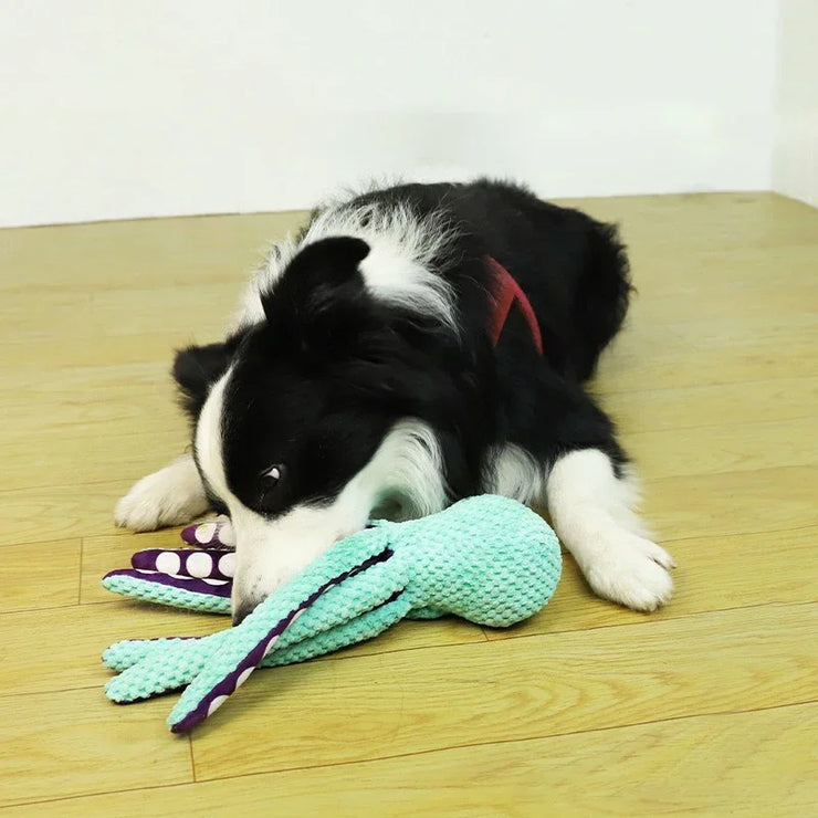 Pet Supplies Dog Bite Sounds Octopus Plush Toys Cat Dog Bite Resistance Sounds Relieve Boredom and Comfort Interactive Chew Toys - My Store