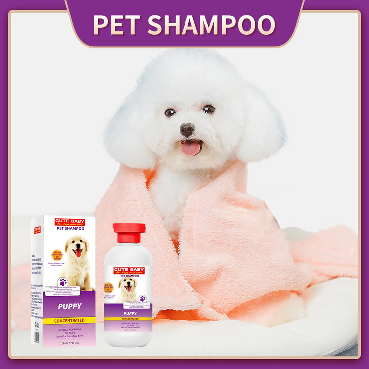 228ml PET Cleaning High Quality Safe Pet Dog Shampoo Body Wash Tender Skin Odor Removing Cleansing Petcleaning for Dogs Cats - My Store