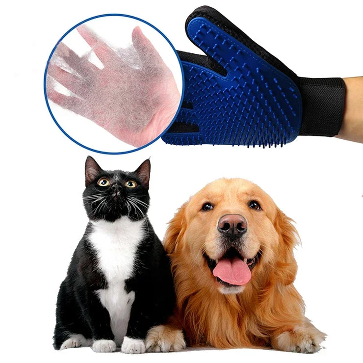 1pc Pet Cat and Dog Grooming Cleaning Brush Gloves, Depilatory Gloves, Animal Bathing, Dog Comb Effective Removal Back Massage - My Store