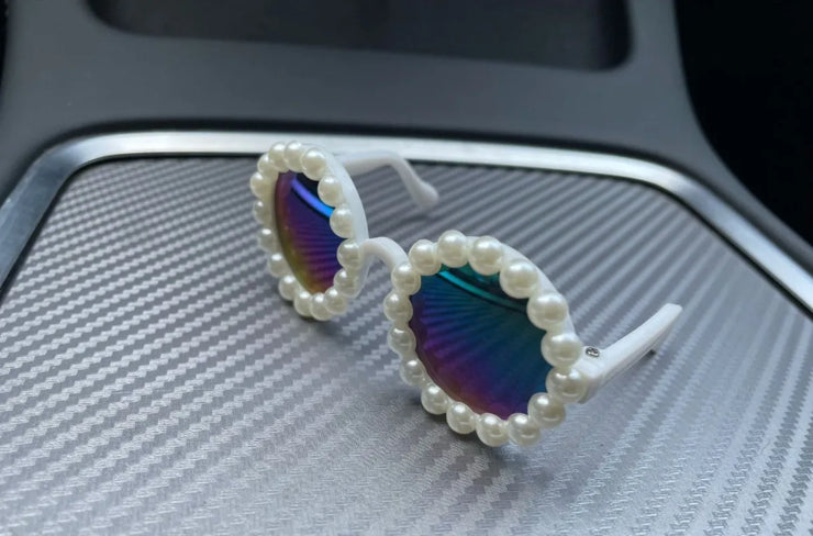Pet Accessories Flower Sunglasses Circular Role Playing Glasses Photo Props Glasses For Cats And Small And Paracord Dog Leash - My Store