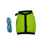 Pet Accessories Rabbit Harnesses Vest Leashes Set Soft Mesh Harness with Leash Small Animal Guinea Pig Hamsters Bunny Accessorie - My Store