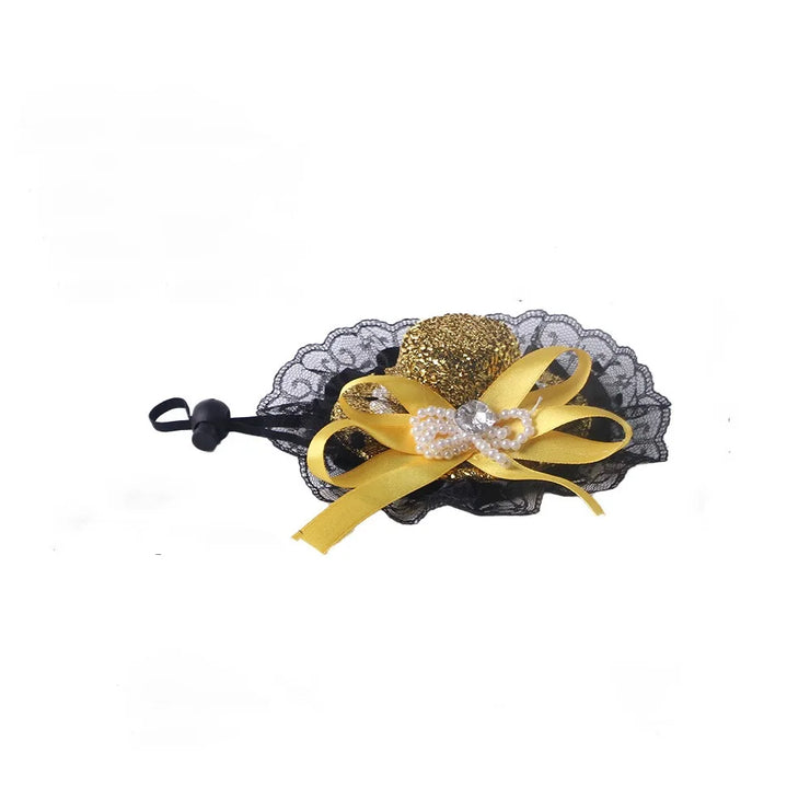 Pet Accessories Adjustable Pet Halloween Hat Sequin Elastic Band Cat Cosplay Hat British Style Pet Decorative Hat Pet Party - My Store