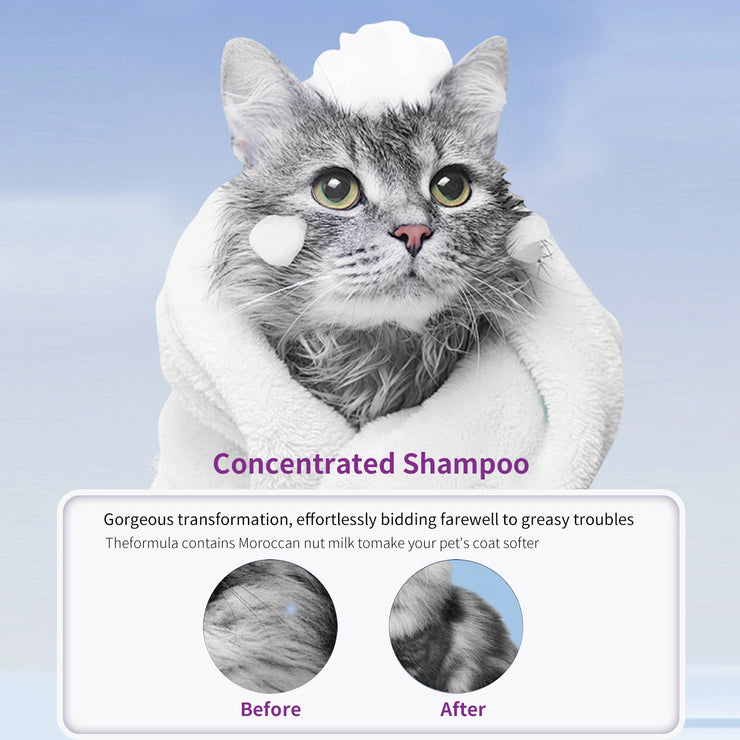 228ml PET Cleaning High Quality Safe Pet Dog Shampoo Body Wash Tender Skin Odor Removing Cleansing Petcleaning for Dogs Cats - My Store